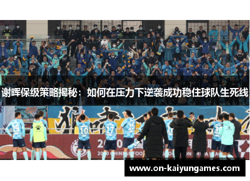 谢晖保级策略揭秘:如何在压力下逆袭成功稳住球队生死线 谢晖保级策略揭秘:如何在压力下逆袭成功稳住球队生死线